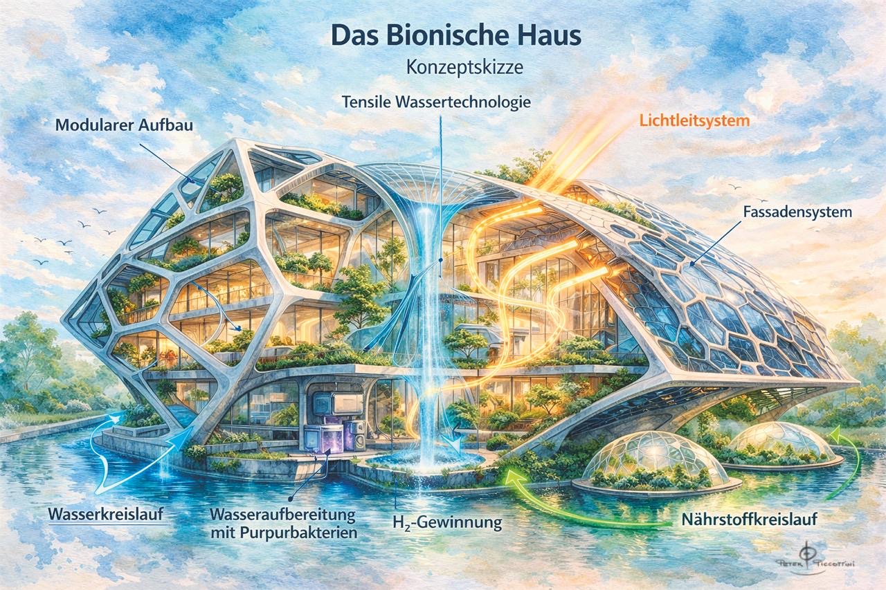 Das Bionische Haus – Konzeptskizze